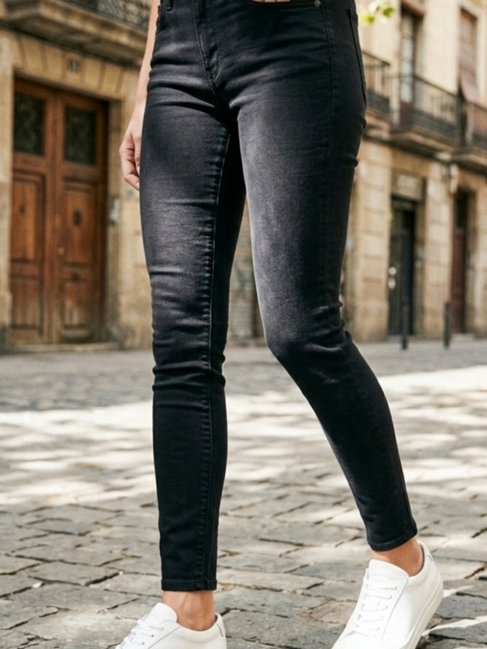 AG Adriano Goldschmied Women’s Black High Rise Skinny Jeans 5-Pocket 24R